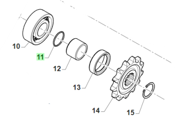 Distanzbuchse Ritzel. # F26421`